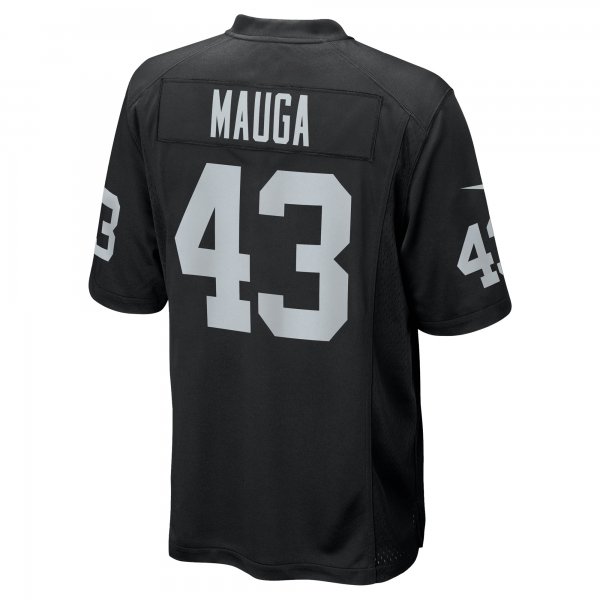 Men's Las Vegas Raiders Kanai Mauga Nike  Black Team Game Jersey