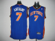 Men's New York Knicks #7 Carmelo Anthony Blue Stitched NBA Jersey