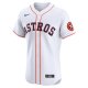 Men's Houston Astros  Nike White Home Vapor Premier Elite Patch Jersey