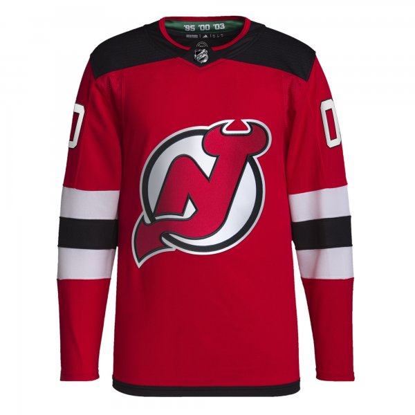 Men's New Jersey Devils  adidas Red Home  Primegreen Custom Jersey