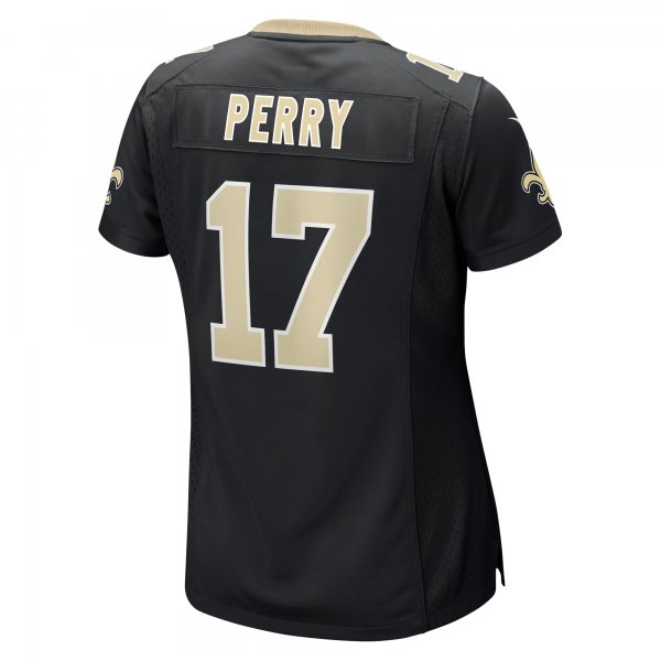 Women's New Orleans Saints A.T. Perry Nike  Black Team Game Jersey