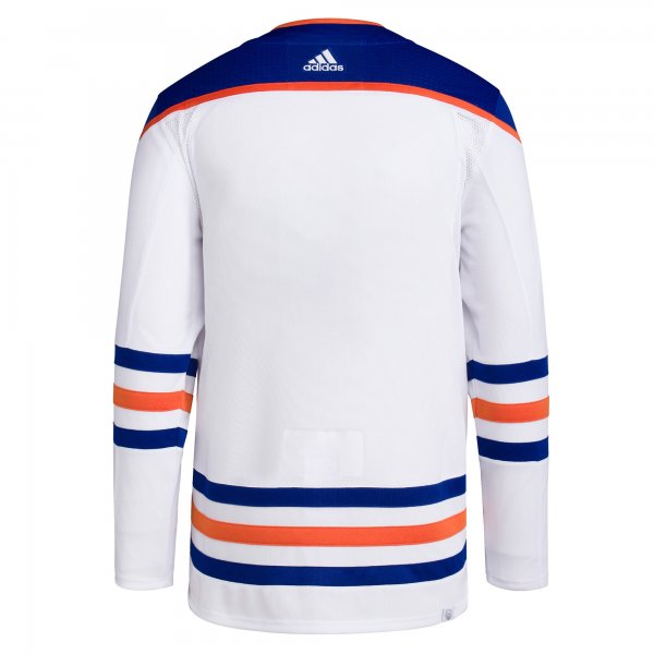 Men's Edmonton Oilers adidas White Away Primegreen Blank Jersey