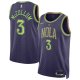 CJ McCollum #3 New Orleans Pelicans Nike Unisex 2024/25 Swingman City EditionPurple Player Jersey