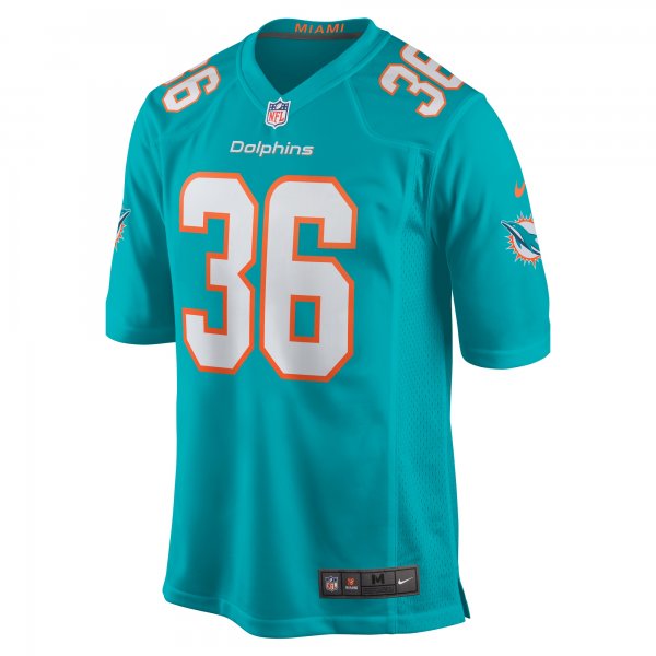 Men's Miami Dolphins Jamal Perry Nike Aqua Home Game Player Jersey