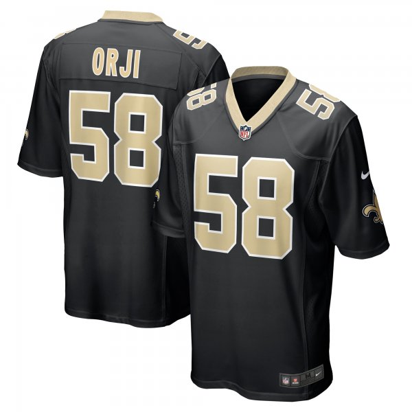 Men's New Orleans Saints Anfernee Orji Nike  Black Team Game Jersey