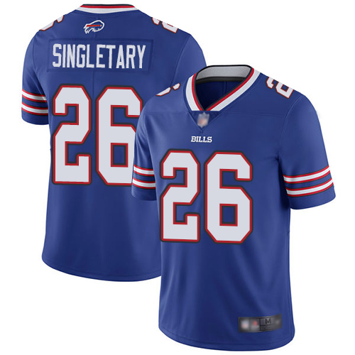 Men's Buffalo Bills #26 Devin Singletary Royal Blue Team Color Stitched NFL Vapor Untouchable Limited Jersey