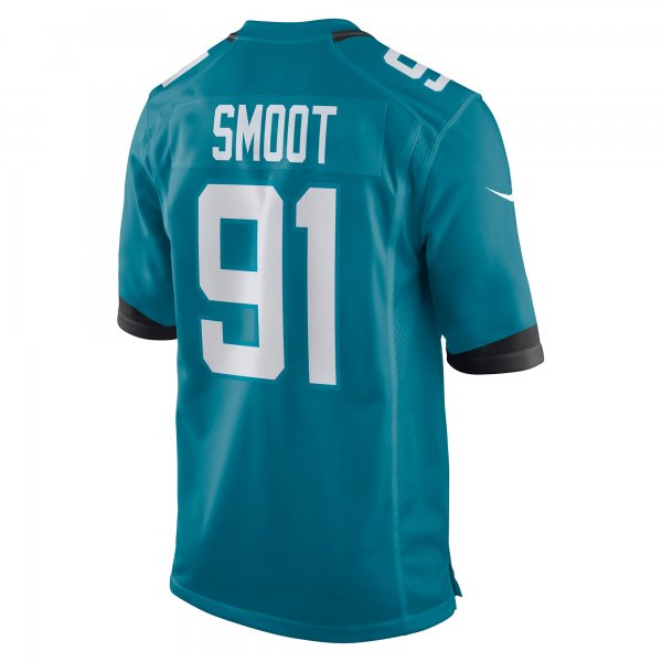 Men's Jacksonville Jaguars Dawuane Smoot Nike Teal Game Jersey