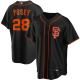 Men's Nike San Francisco Giants #28 Buster Posey Black Alternate 2020 MLB Jersey