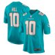 Men's Miami Dolphins Tyreek Hill Nike Aqua Game Jersey