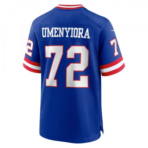 Men's New York Giants Osi Umenyiora Nike Royal Classic Retired Player Game Jersey