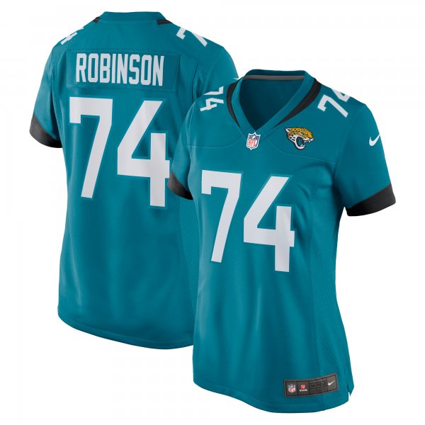 Women's Jacksonville Jaguars Cam Robinson Nike Teal Nike Game Jersey