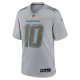 Men's Los Angeles Chargers Justin Herbert Nike Gray Atmosphere Fashion Game Jersey