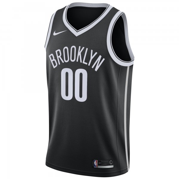 Men's Brooklyn Nets Nike Black 2020/21 Swingman Custom Jersey - Icon Edition