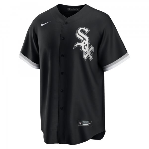 Men's Chicago White Sox Yoan Moncada Nike Black Alternate Replica Player Name Jersey