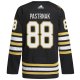 Men's Boston Bruins David Pastrnak adidas Black  Primegreen 100th Anniversary Player Jersey