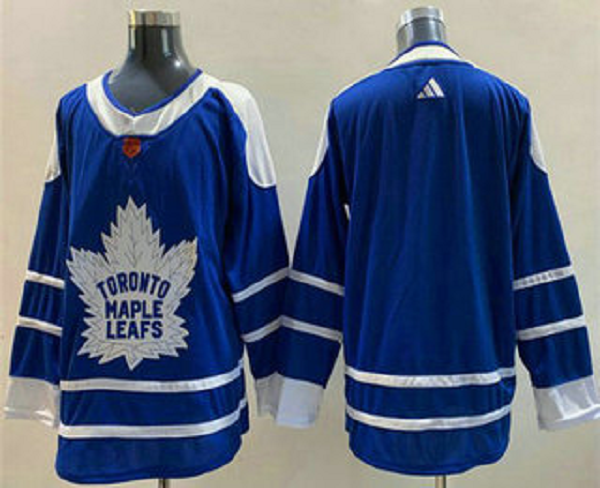 Men's Toronto Maple Leafs Blank Blue 2022 Reverse Retro NHL Jersey