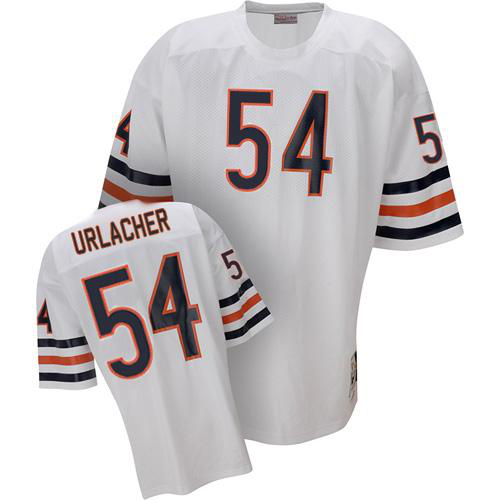 Mitchell and Ness Chicago Bears 54# Brian Urlacher White Stitched Throwback NFL Jerseys