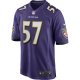 Men's Baltimore Ravens Bart Scott Nike Purple Game Retired Player Jersey