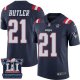 Nike New England Patriots #21 Malcolm Butler Navy Blue Super Bowl LI Champions Men's Stitched NFL Limited Rush Jersey