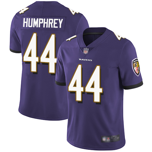 Baltimore Ravens #44 Marlon Humphrey Purple Team Color Men's Stitched Nike NFL Vapor Untouchable Limited Jersey