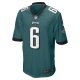 Men's Philadelphia Eagles DeVonta Smith Nike Midnight Green Game Jersey