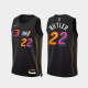 Men's Miami Heat #22 Jimmy Butler 2021-22 Black City Edition 75th Anniversary Jersey