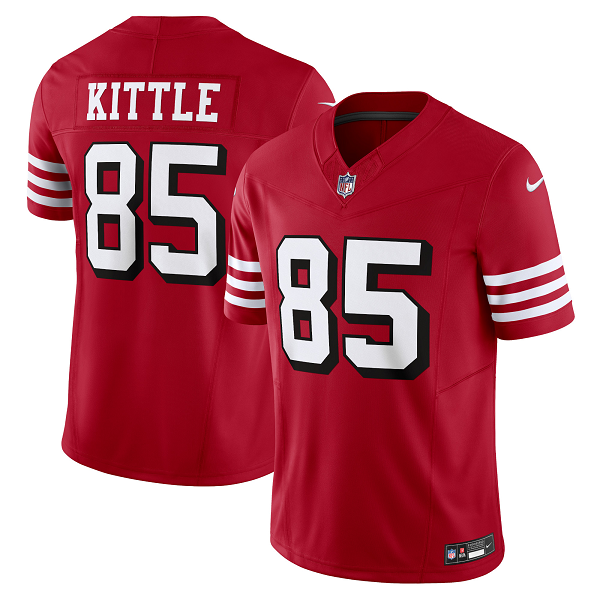 Men's San Francisco 49ers #85 George Kittle Nike Scarlet Vapor F.U.S.E. Limited NFL Jersey