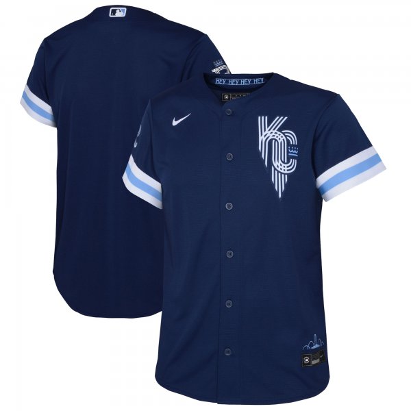 Youth Kansas City Royals Nike Navy City Connect Replica Jersey