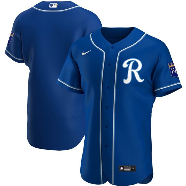 Men's Nike Kansas City Royals Blank Royal Alternate 2020 Team MLB Jersey