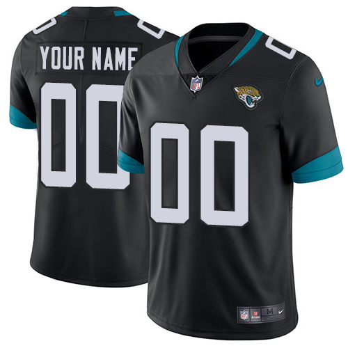 Men's Nike Jacksonville Jaguars Customized Black Team Color Vapor Untouchable Custom Limited NFL Jersey