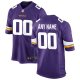 Men's Minnesota Vikings Nike Purple Custom Game Jersey