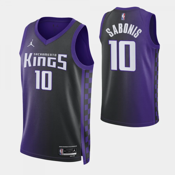 2023-24 Statement Edition Sacramento Kings #10 Domantas Sabonis Purple Swingman Jersey