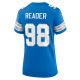 Women's Detroit Lions D.J. Reader Nike  Blue Team Game Jersey