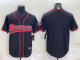 Men's Tampa Bay Buccaneers Blank Black Stitched Baseball Cool Base Jersey