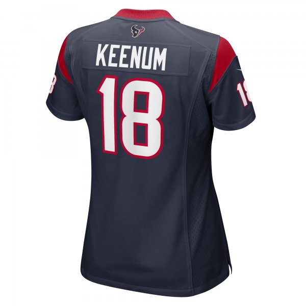 Women's Houston Texans Case Keenum Nike Navy Team Game Jersey