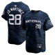 Men's National League #28 J.D. Martinez Nike Royal 2023 MLB All-Star Game Cool Base Jersey