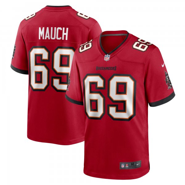 Men's Tampa Bay Buccaneers Cody Mauch Nike  Red  Game Jersey