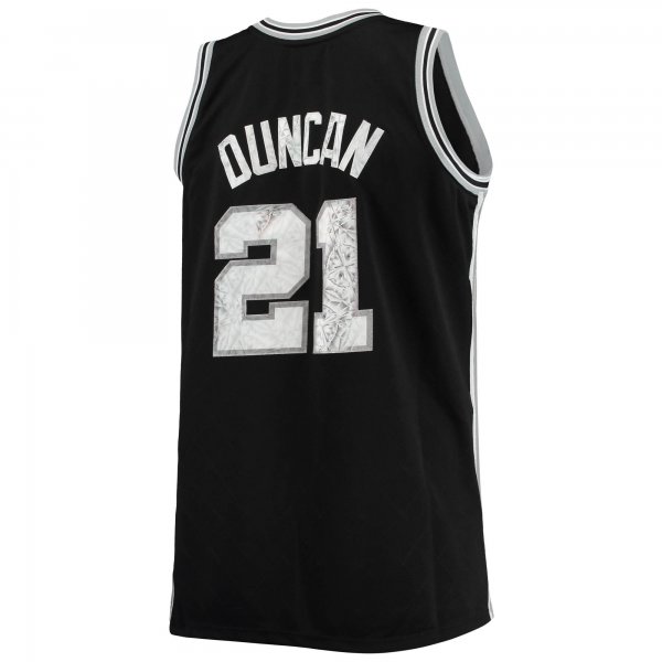 Men's San Antonio Spurs Tim Duncan Mitchell & Ness Black Big & Tall 1998/99 NBA 75th Anniversary Diamond Swingman Jersey