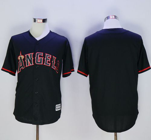 Los Angeles Angels of Anaheim Blank Black New Cool Base Fashion Stitched MLB Jersey