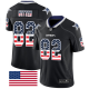 Dallas Cowboys #82 Jason Witten Black Men's Stitched NFL Limited Rush USA Flag Jersey