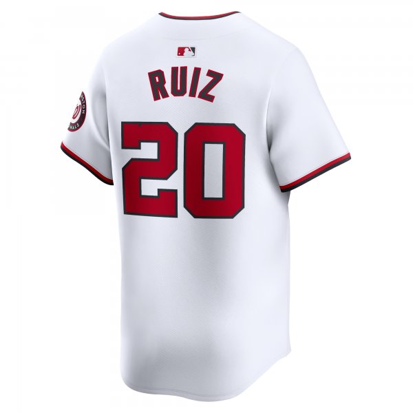 Men's Washington Nationals Keibert Ruiz Nike White Home Limited Player Jersey