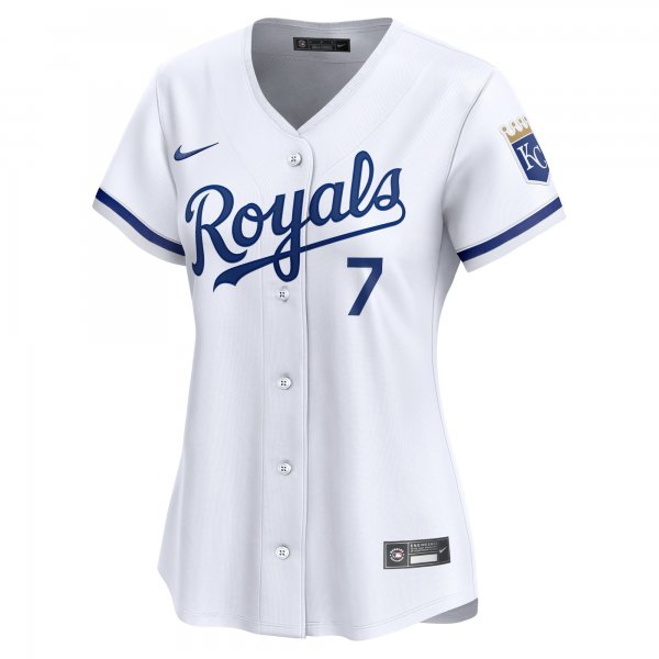 Women's Kansas City Royals Bobby Witt Jr. Nike White Home Limited Player Jersey