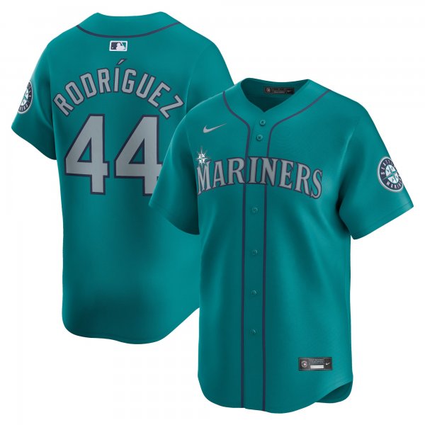 Men's Seattle Mariners Julio RodrÃÂ­guez Nike Aqua Alternate Limited Player Jersey