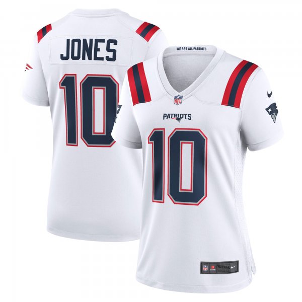 Women's New England Patriots Mac Jones Nike White Player Jersey