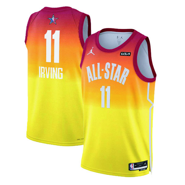 Men's #11 Kyrie Irving Jordan Brand Orange 2023 NBA All-Star Game Swingman Jersey