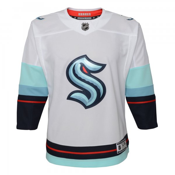 Youth Seattle Kraken White Away Premier Jersey