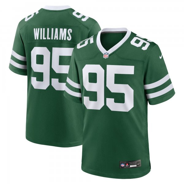 Men's New York Jets #95 Quinnen Williams Nike Legacy Green Jersey