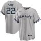 Youth New York Yankees #22 Juan Soto Nike Gray Road Jersey