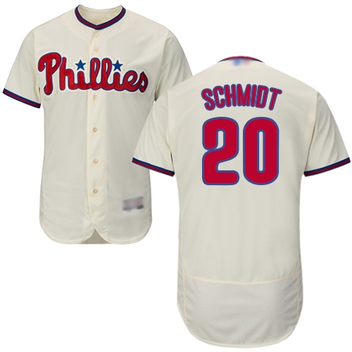 Philadelphia Phillies #20 Mike Schmidt Cream Flexbase Collection Stitched MLB Jersey