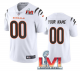 Men's Cincinnati Bengals ACTIVE PLAYER Custom White 2022 Super Bowl LVI Vapor Limited Stitched Jersey